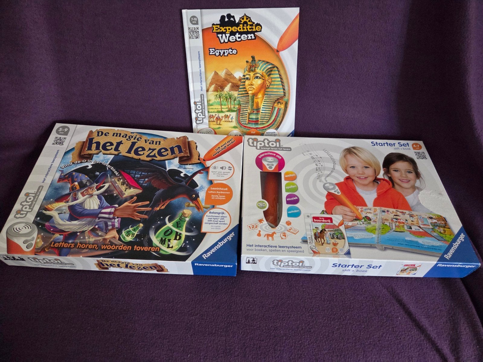 Tiptoi Starterset met Boek en Spel, Ophalen of Verzenden, Gebruikt, Taal en Lezen, Met geluid
