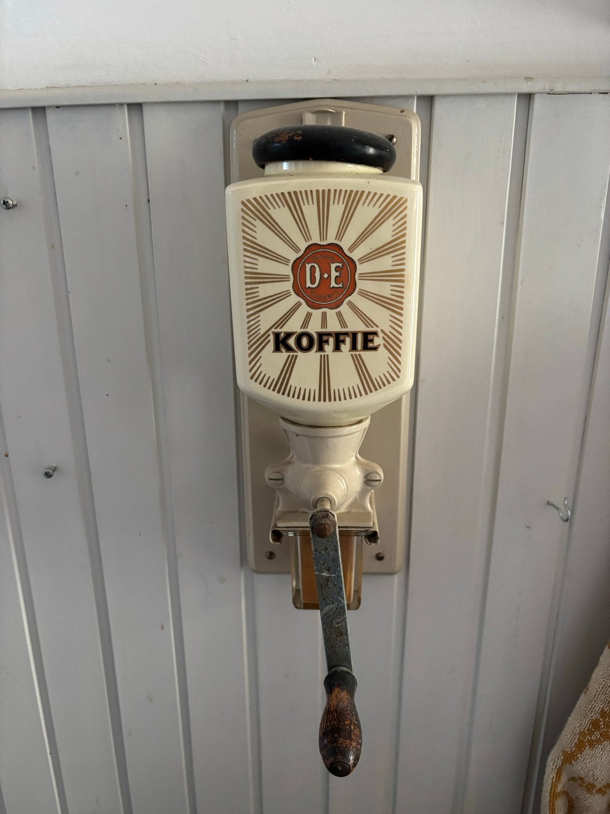 Vintage Douwe Egberts DE Koffie Wandkoffiemolen, Ophalen of Verzenden