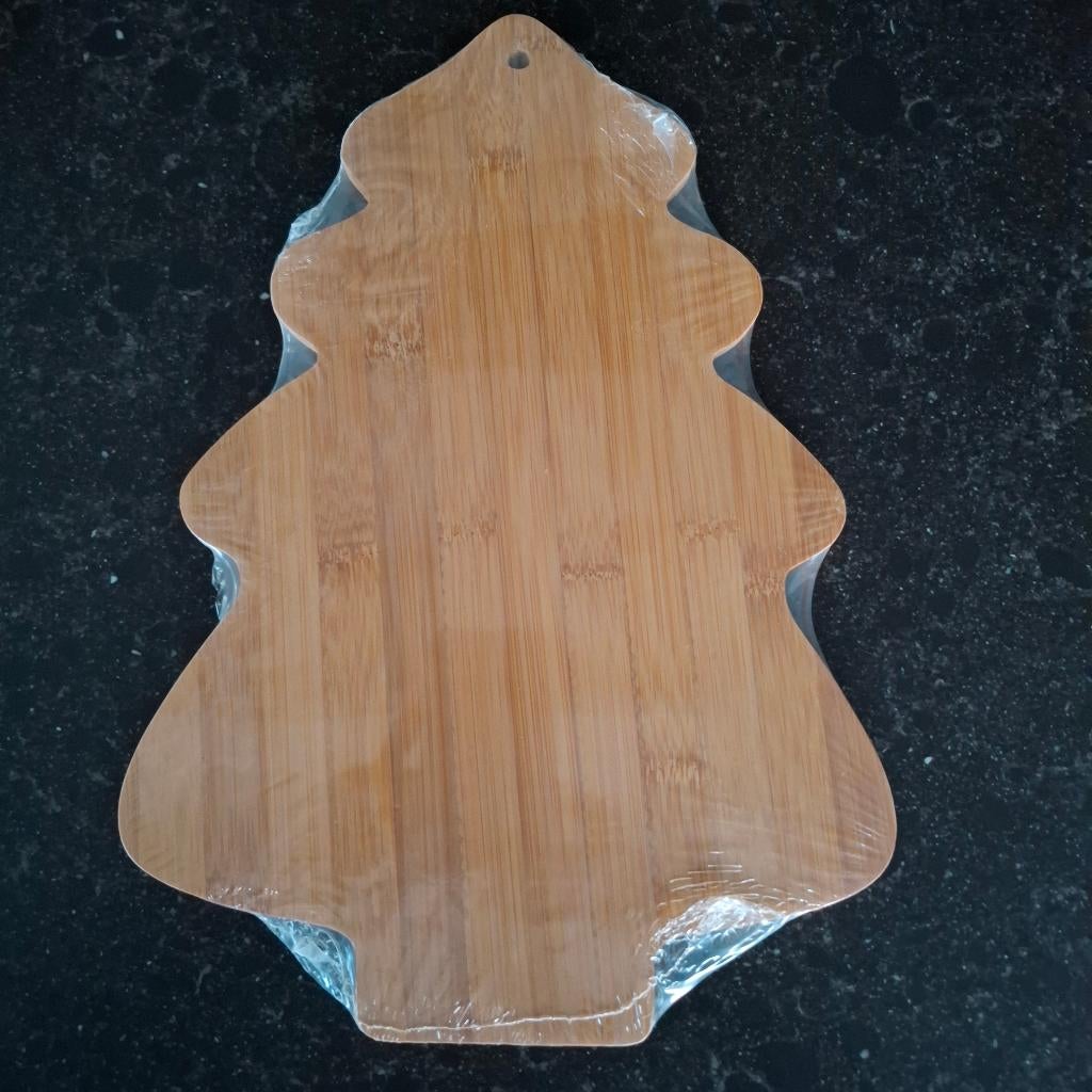 Kerstboom hout serveerplank borrelplank nieuw, Ophalen of Verzenden, Nieuw