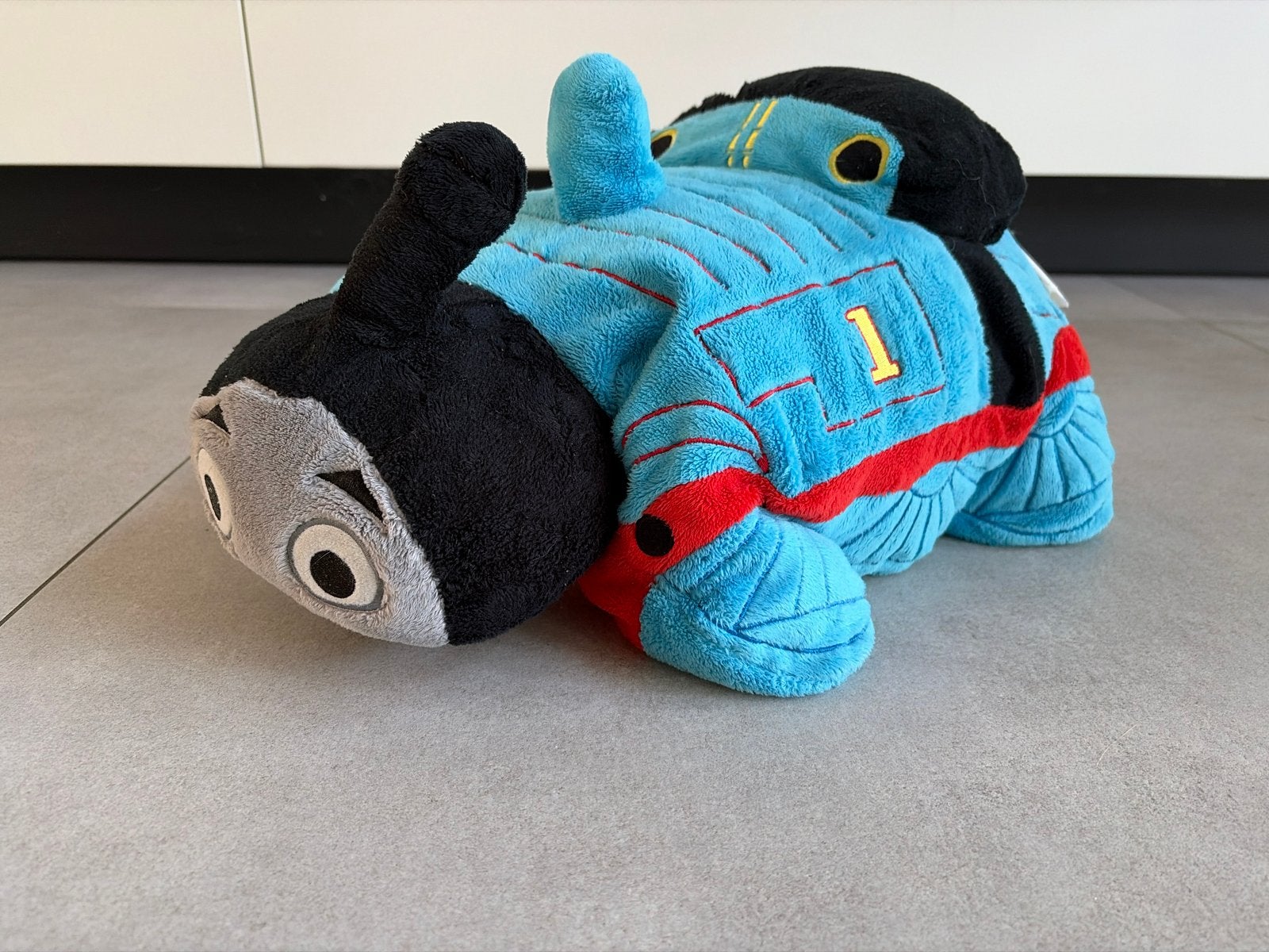 Pillow Pets Thomas de Trein Knuffel Kussen, Ophalen of Verzenden, Zo goed als nieuw