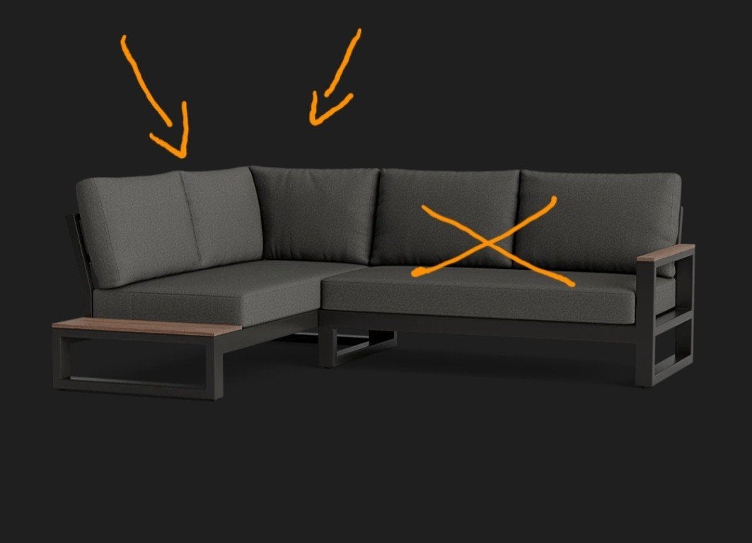 Life Outdoor Soho loungebank HOEZEN + KUSSENS, Tuin en Terras, Ophalen