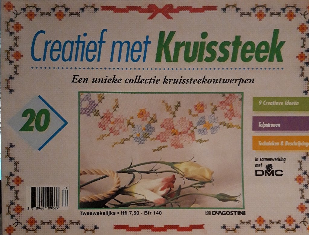 Creatief met Kruissteek 20 - Patroonbladen, Ophalen of Verzenden, Zo goed als nieuw, Borduren en Naaien