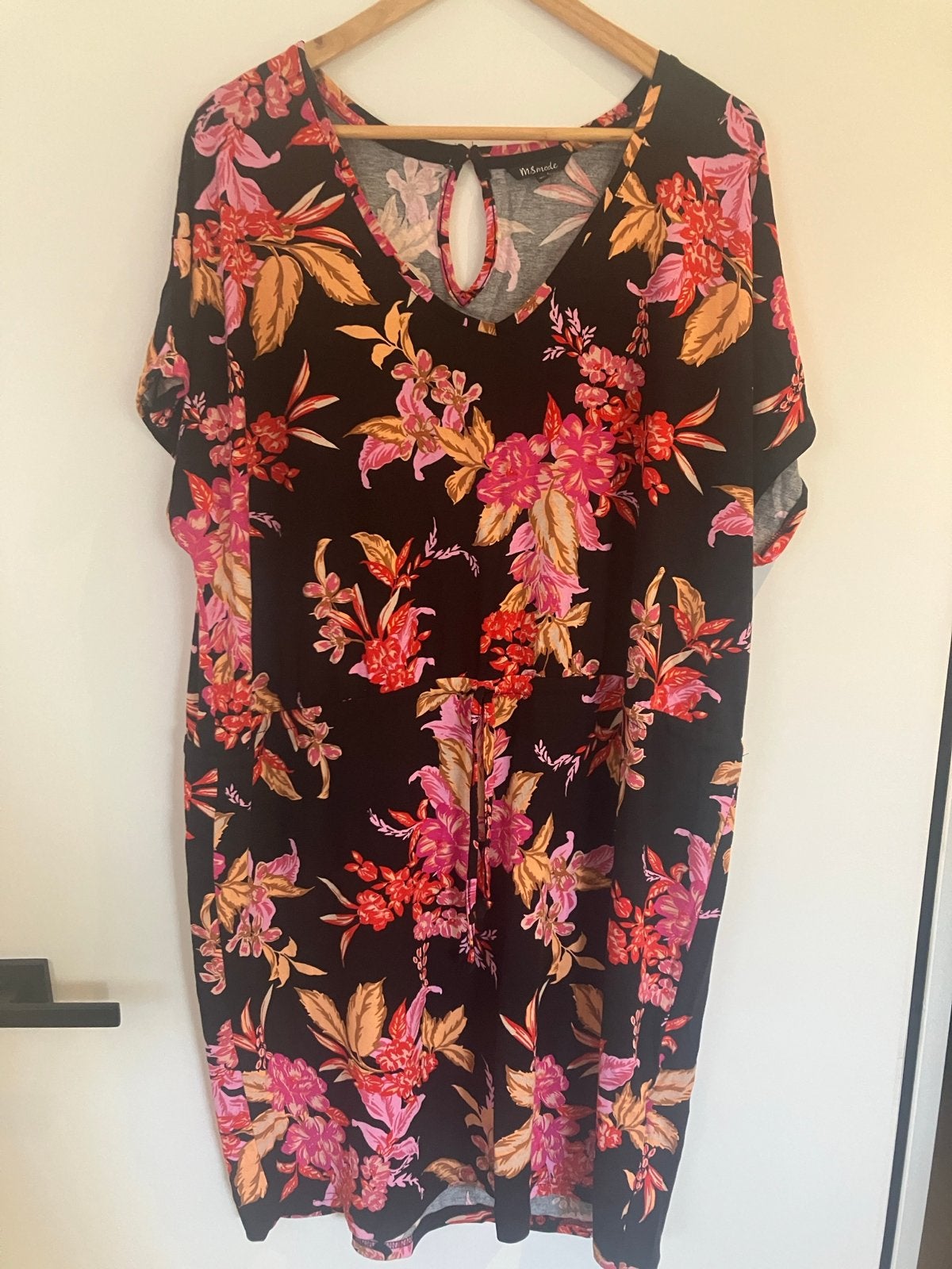MS Mode Zomerjurk met Bloemenprint - Maat XL, Meerkleurig, Maat 46/48 (XL) of groter, Ophalen of Verzenden, Gedragen