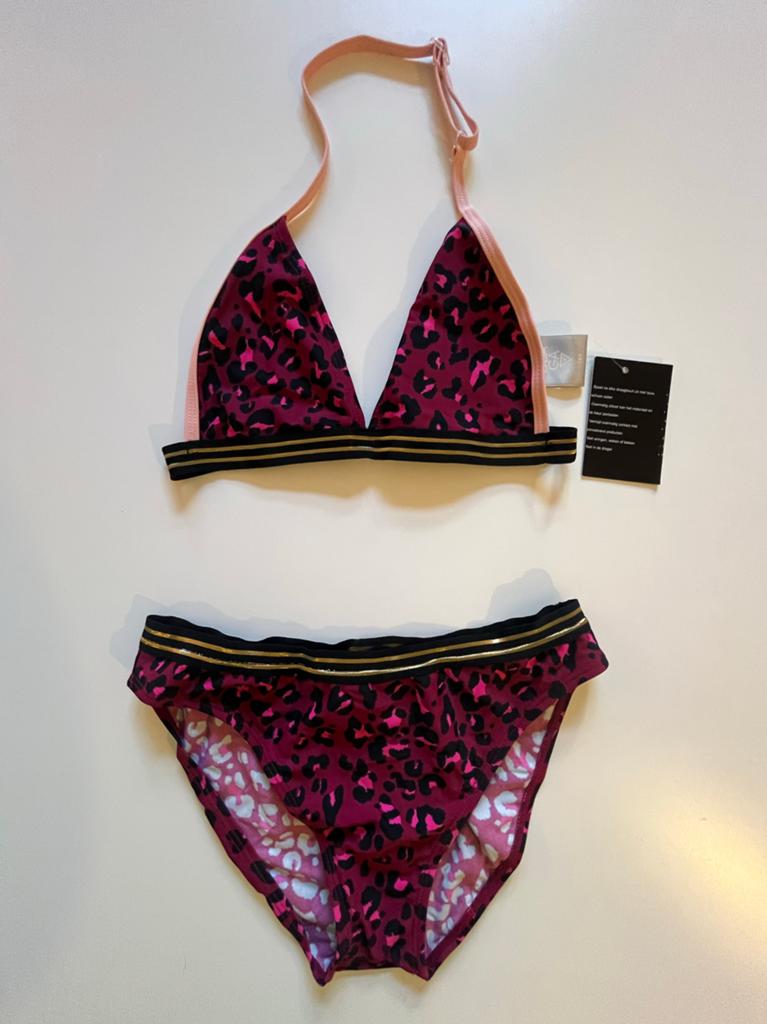 Nieuw Osaga Bikini Panterprint Donkerrood maat 164, Ophalen of Verzenden, Nieuw, Meisje, Sport- of Zwemkleding