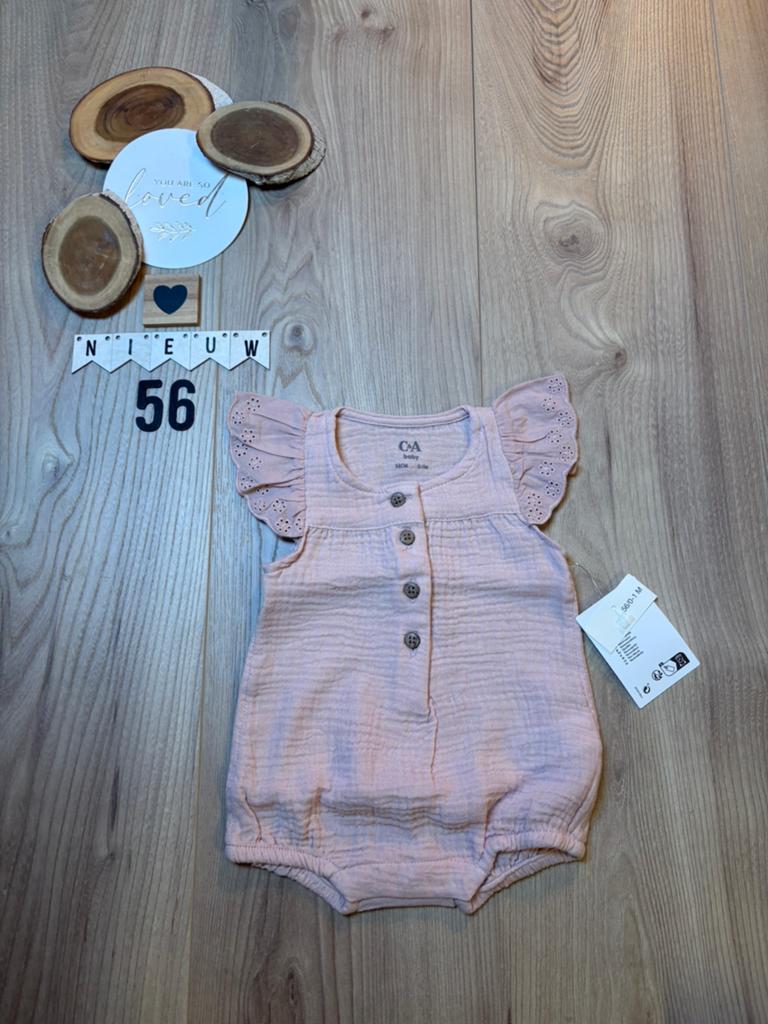 Baby meisje c&a zomer hydrofiel pakje licht roze maat 56, Ophalen of Verzenden, Nieuw, Meisje, Pakje