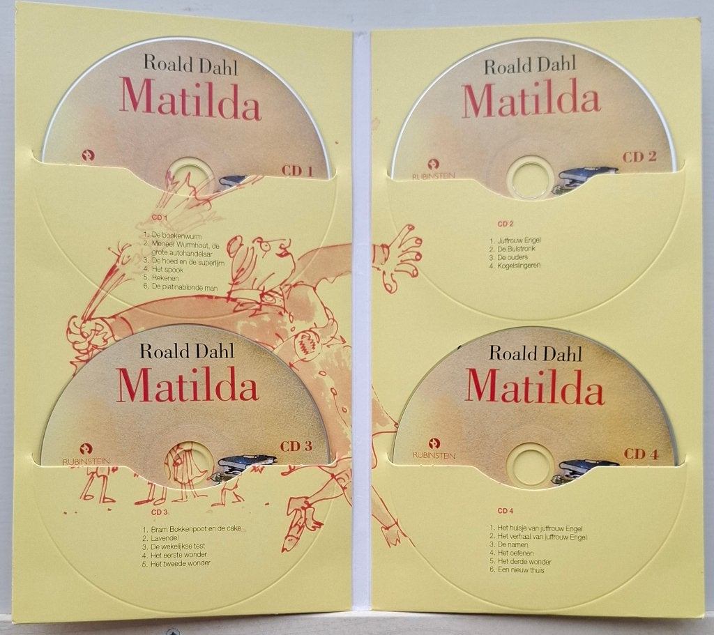 Roald Dahl - Matilda (4 CD Luisterboek) - KRASVRIJ, Boeken, Roald Dahl, Kind, Cd, Ophalen of Verzenden