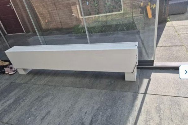 Jaga Hybrid mini vrijstaand 180 cm + fans (4 stuks), Doe-het-zelf en Verbouw, Ophalen, Minder dan 30 cm, Hoog rendement (Hr), Radiator