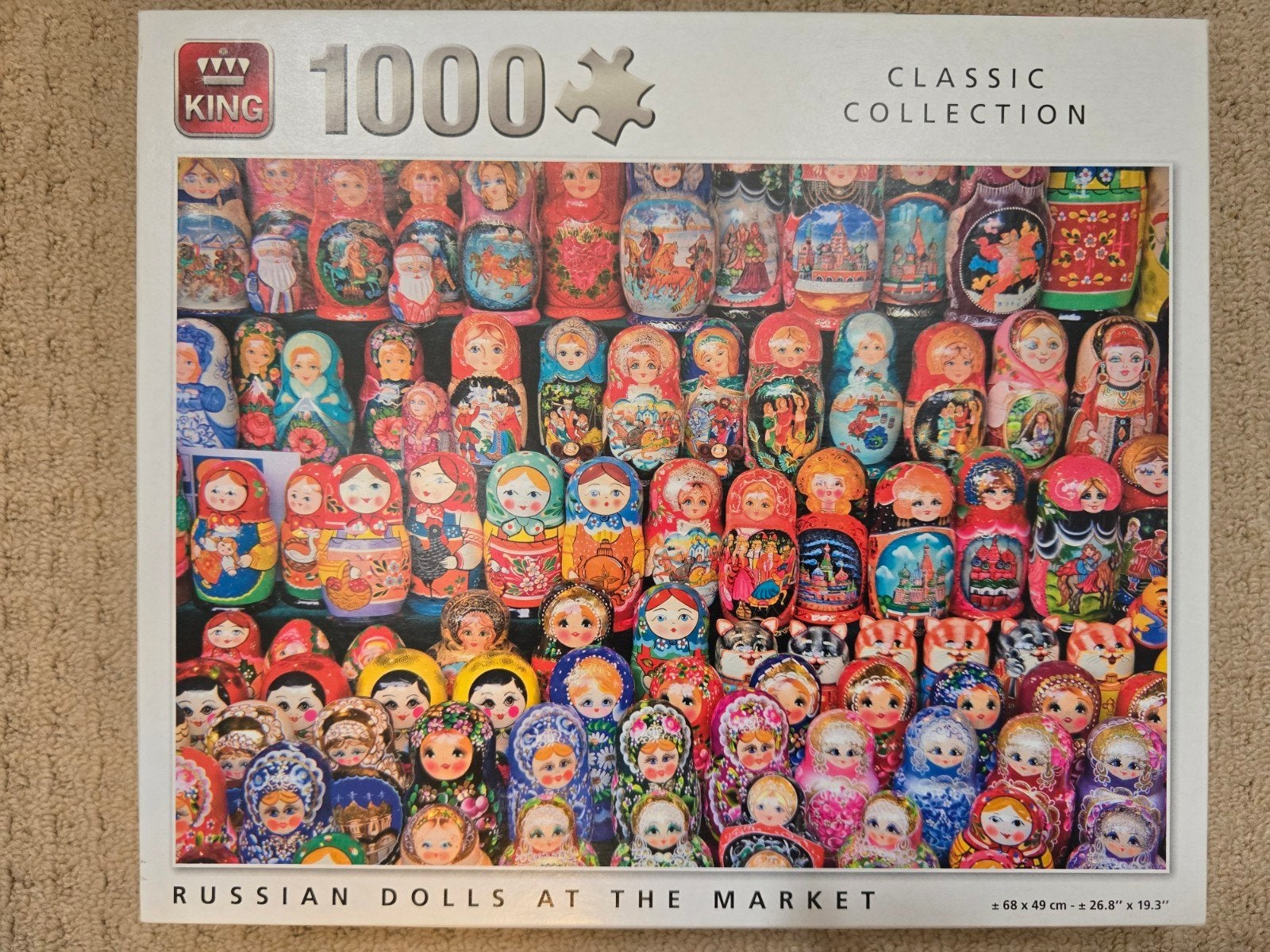 King Classic Collection legpuzzel 1000 stukjes, Ophalen of Verzenden, 500 t/m 1500 stukjes, Zo goed als nieuw, Legpuzzel