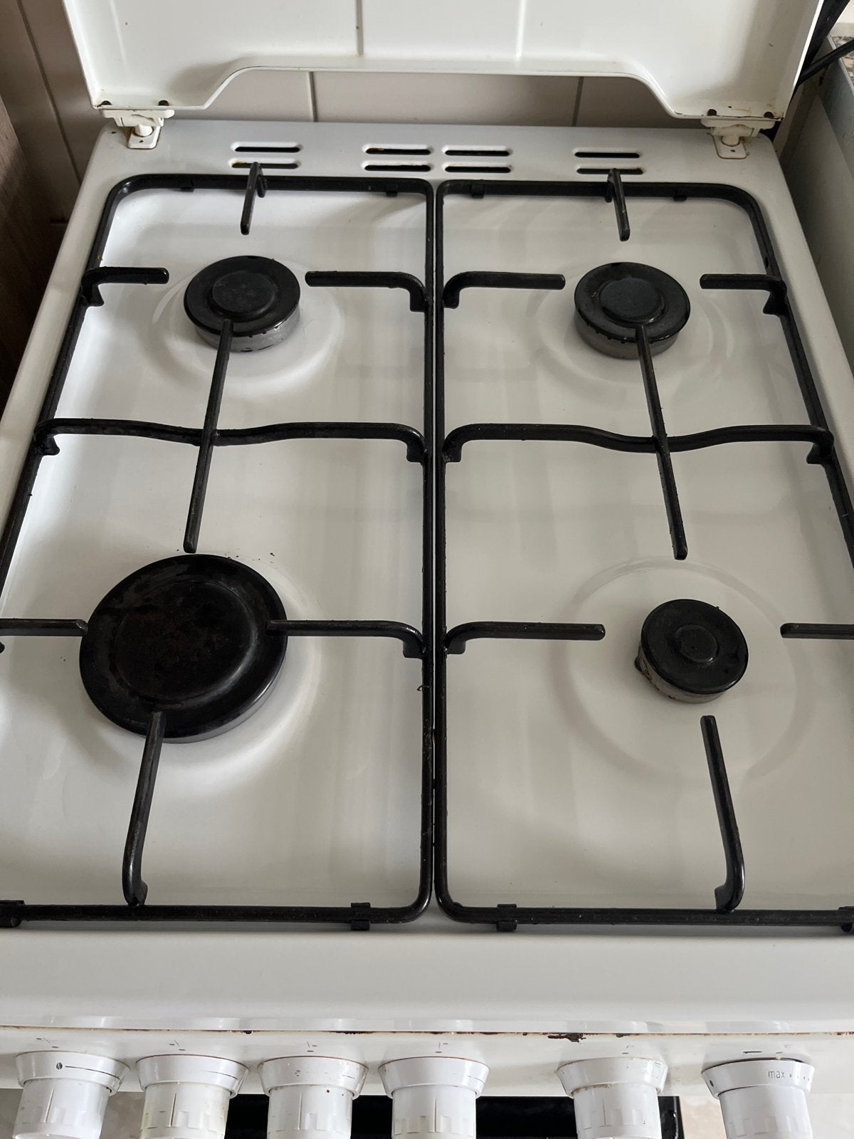 Beko gasfornuis met oven - Vrijstaand, Ophalen, Gebruikt, 4 kookzones, Gas