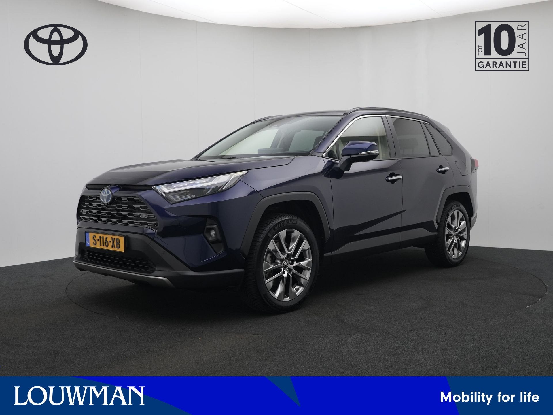 Toyota RAV4 2.5 Hybrid Executive | Parkeersensoren V+A | Tre, Gebruikt, 4 cilinders, Blauw, Bedrijf