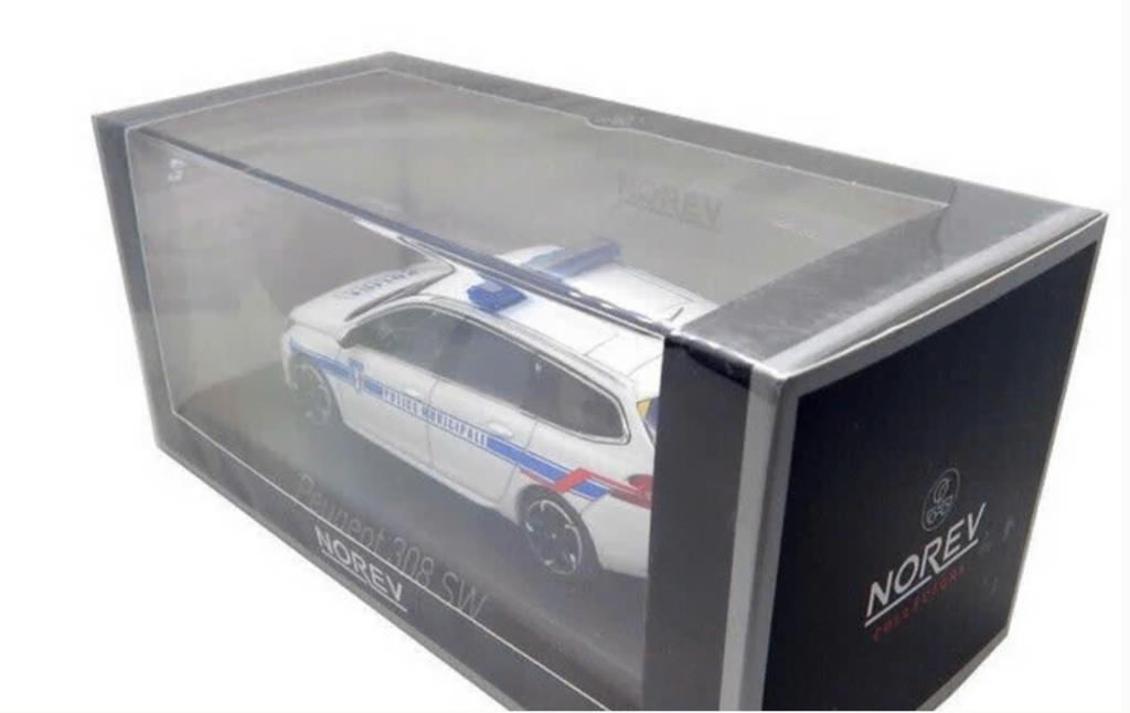 Peugeot 308 SW 2018 Police Municipale 1:43 NOREV ref. 473944, Verzenden, Nieuw, Auto, Norev