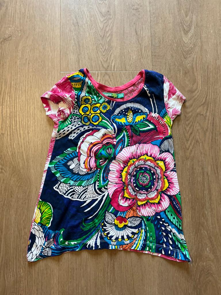Desigual top meisje maat 122 / 128 zgan, Kinderen en Baby's, Kinderkleding | Maat 122, Ophalen of Verzenden, Zo goed als nieuw