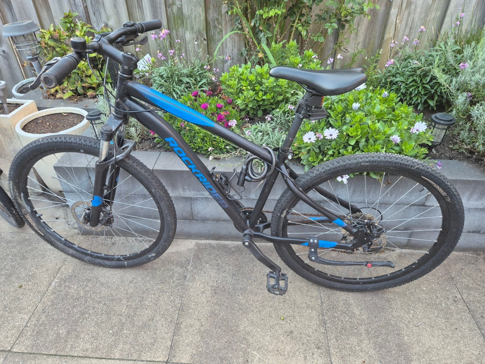 Mountainbike Rockrider ST120 maat M met standaard, Hardtail, Zo goed als nieuw, Schijfrem, Ophalen