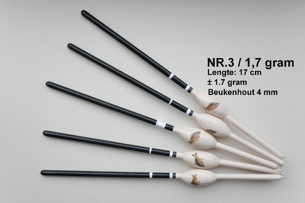 KARPERDOBBER HANDBUILT NR. 3 /  1,7 gram, Watersport en Boten, Ophalen of Verzenden, Nieuw, Dobber of Lood