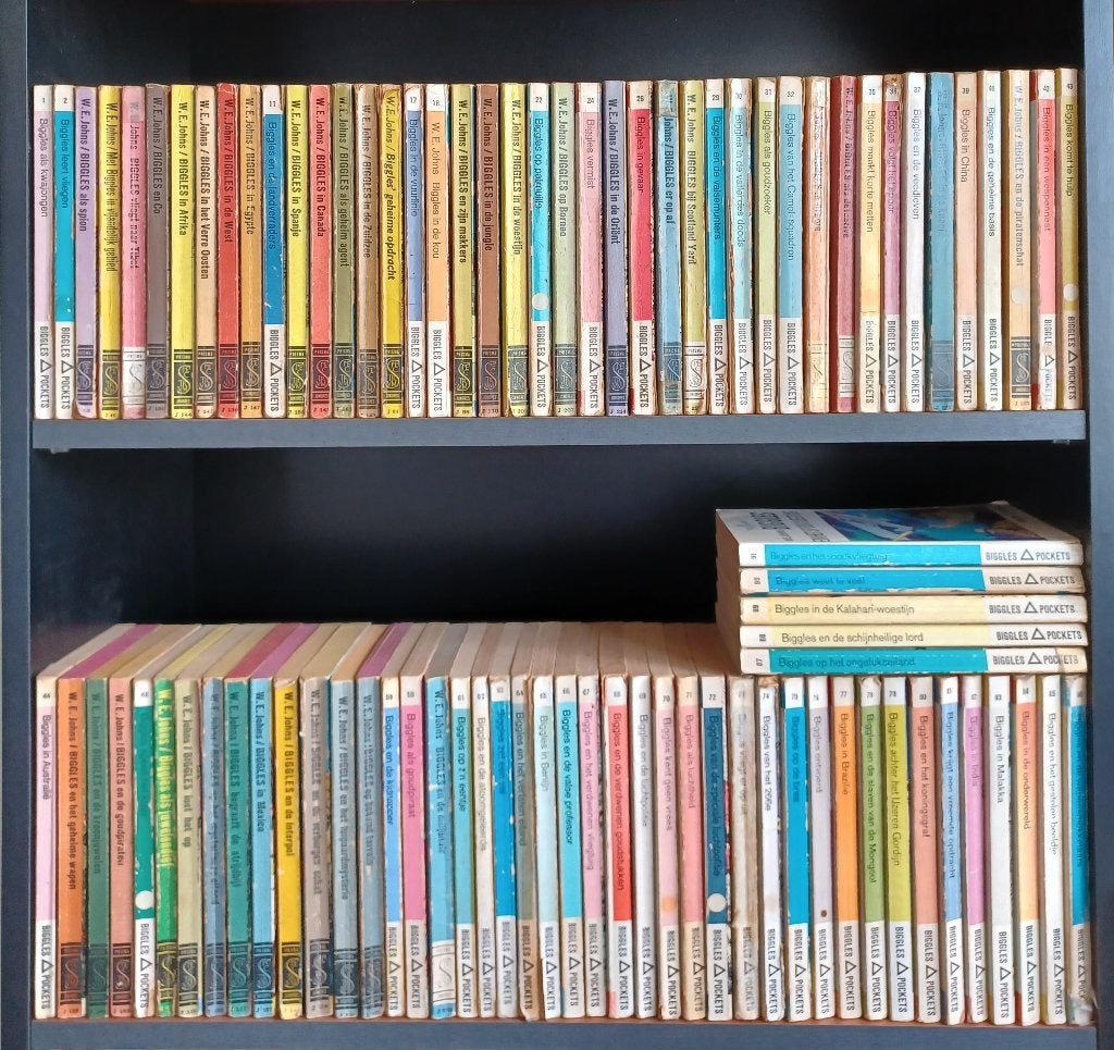 ALLE  91 BIGGLES PRISMA POCKETS COMPLEET, Boeken, Avontuur en Actie, Ophalen of Verzenden, Gelezen, W.E. Johns