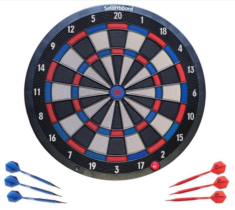 Unicorn Electronic Softtip Dartboard, Ophalen, Zo goed als nieuw, Dartbord met pijlen
