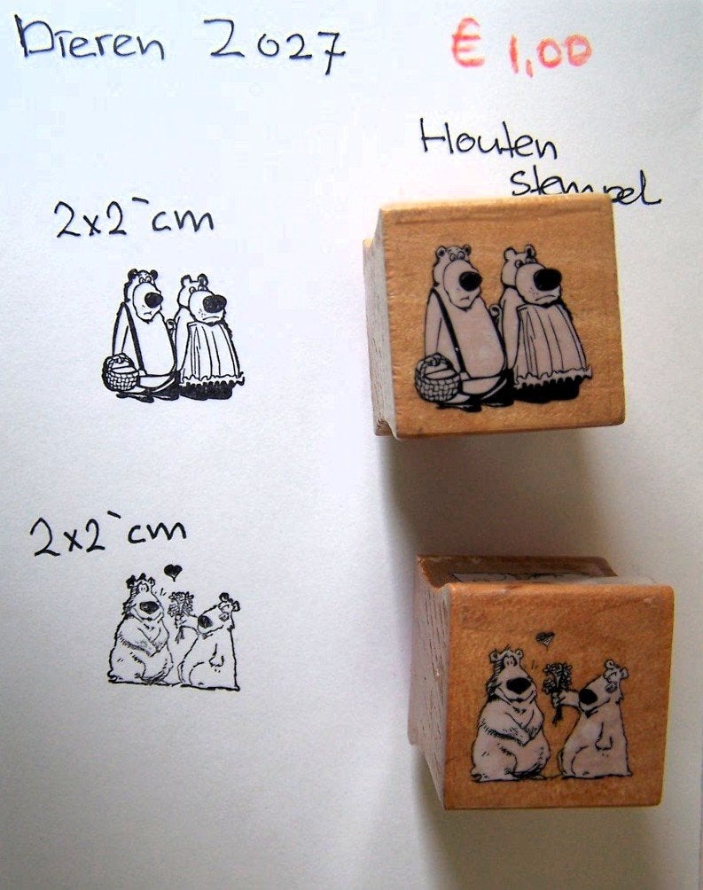 Dieren Z 027 Houten stempel, Ophalen of Verzenden, Gebruikt, Houten stempel