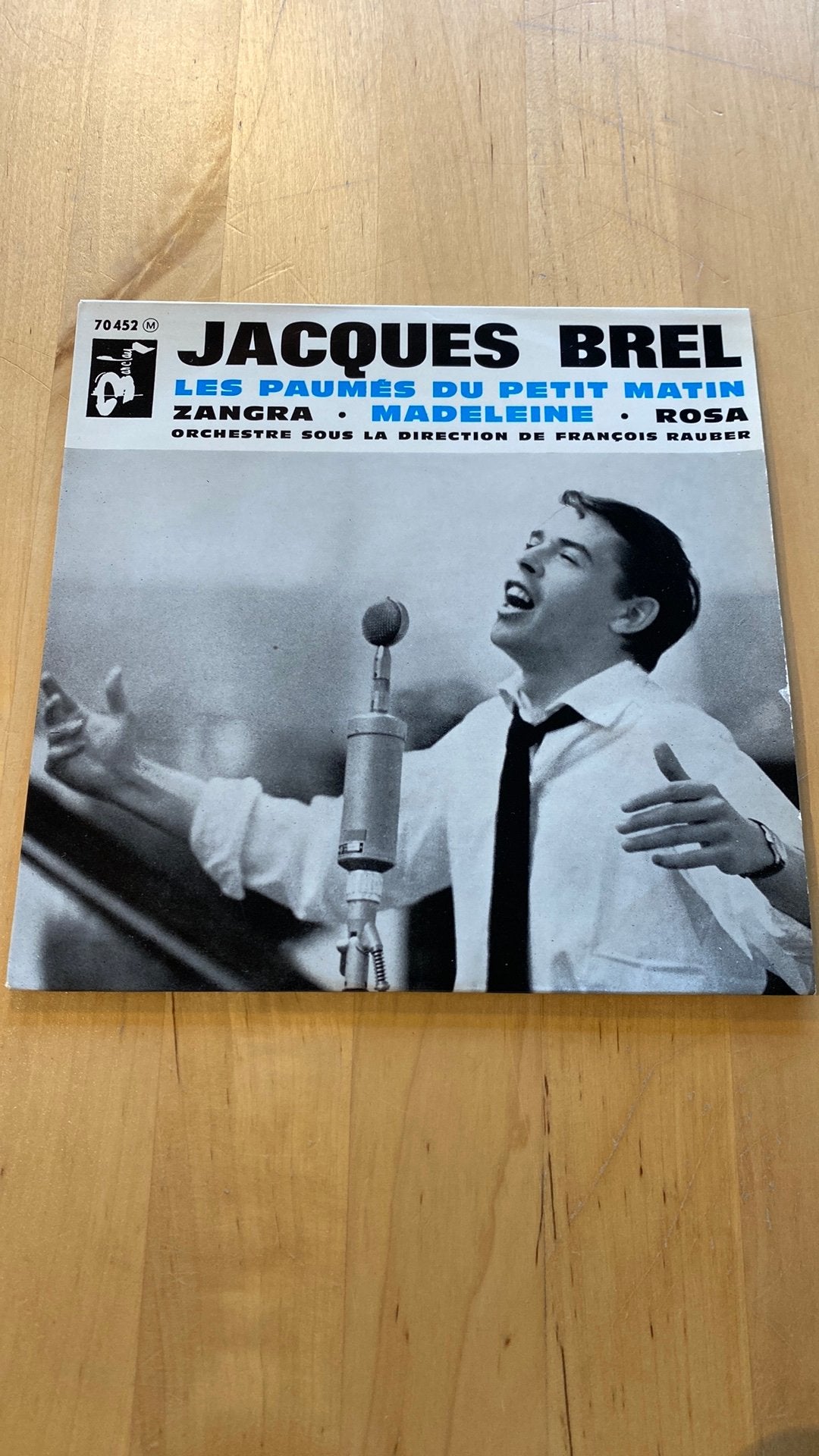 Vinyl single EP Jacques Brel - Les paumes du petit matin, Ophalen of Verzenden, Zo goed als nieuw, EP