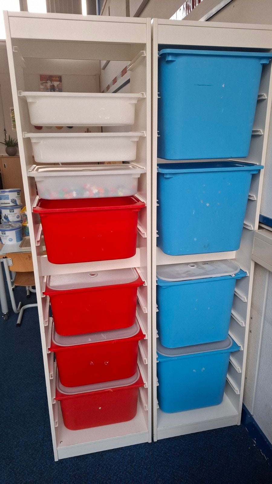 Trofast hoog ikea 2 stuks (met evt. bakken), Ophalen, Gebruikt