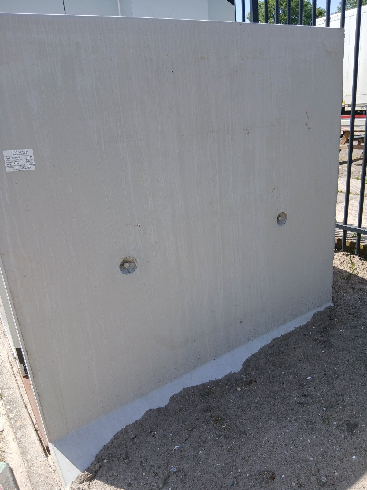 Betonnen L elementen 200x200cm, Ophalen, 25 tot 50 cm, Overige typen, Beton