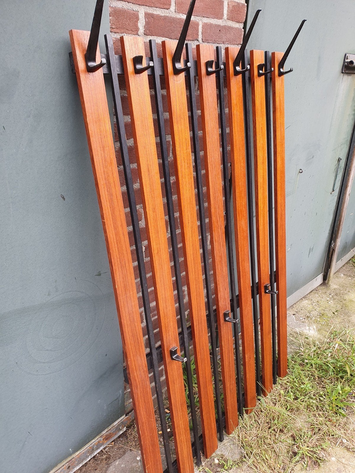 HELAAS VERKOCHT  Vintage kapstok 135hoog 48diep, Gebruikt, Minder dan 100 cm, Hout, Ophalen