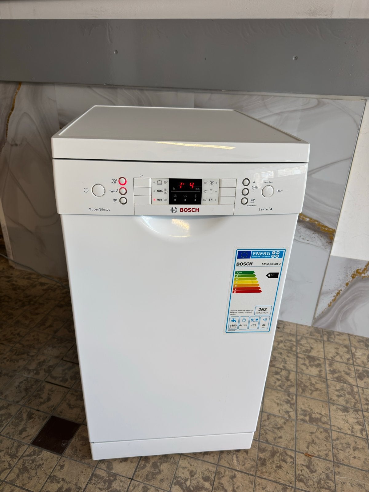 Bosch Vrijstaande Vaatwasser A++ 45cm Breed in TopStaat, Ophalen, Gebruikt, Minder dan 45 cm, Eco programma