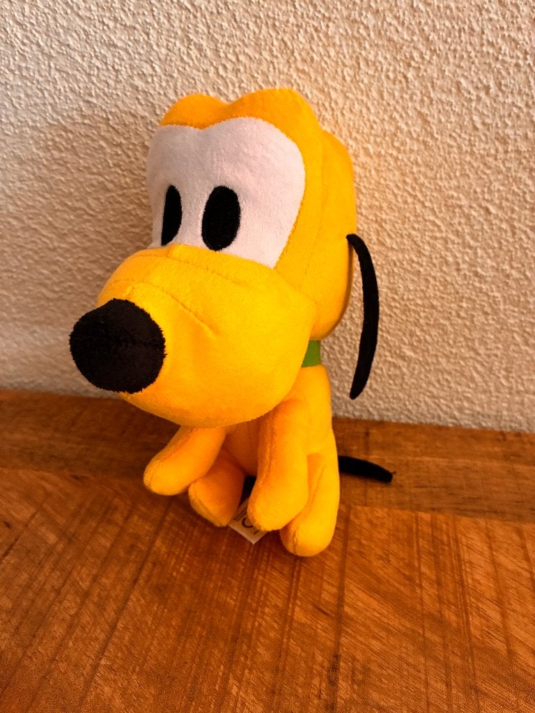 Disney knuffel Pluto. Ong. 18 cm. ZGAN. (MEER OP FOTO's), Disney, Disney, Overige typen, Ophalen of Verzenden