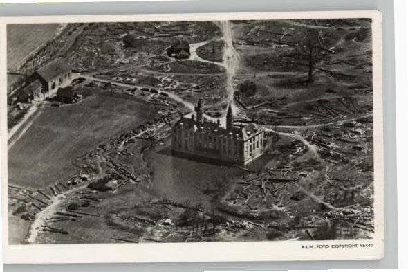 Walcheren 1946 Slot te Hooge   klm luchtfoto st 1947