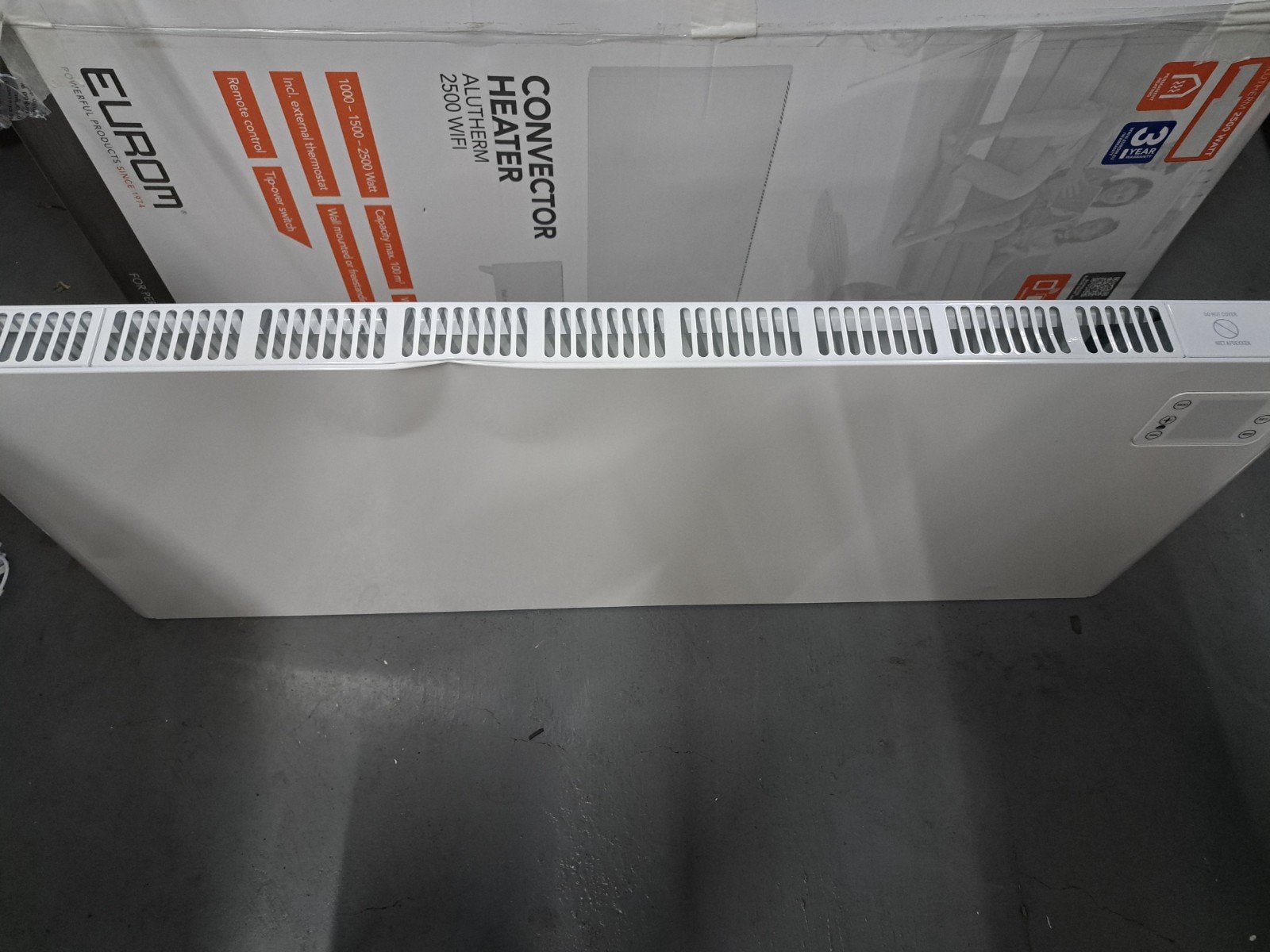 Eurom Convector Heater Alutherm 2500 WiFi, Ophalen of Verzenden, Zo goed als nieuw, Nvt, Nvt