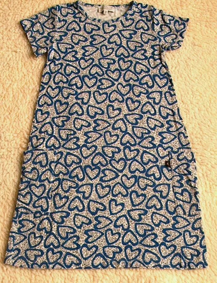 Blauw stretch jurkje Agnes b (10 jaar), Ophalen, Meisje, Agnes b, Zo goed als nieuw