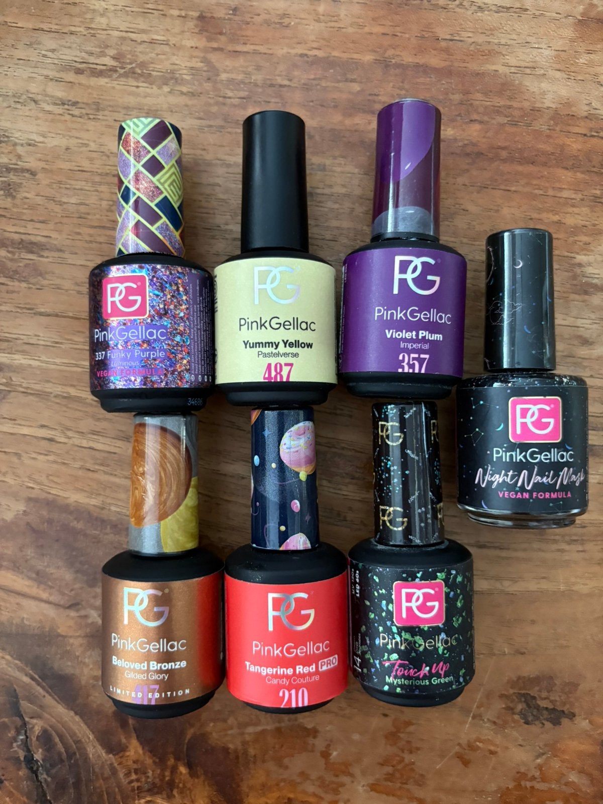 7 lakjes pink gellac, Ophalen of Verzenden, Zo goed als nieuw, Handen en Nagels