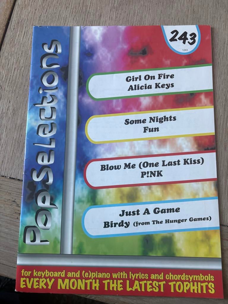 Bladmuziek Pop Selections voor Keyboard/Piano, Ophalen, Gebruikt, Thema, Keyboard