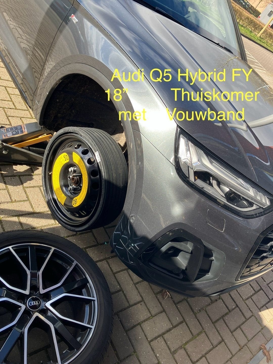 Thuiskomer Vouwband AUDI Q5 Q7 Q8 E-Tron Touareg 18 - 20 inc, Gebruikt, -, Banden en Velgen, Ophalen of Verzenden
