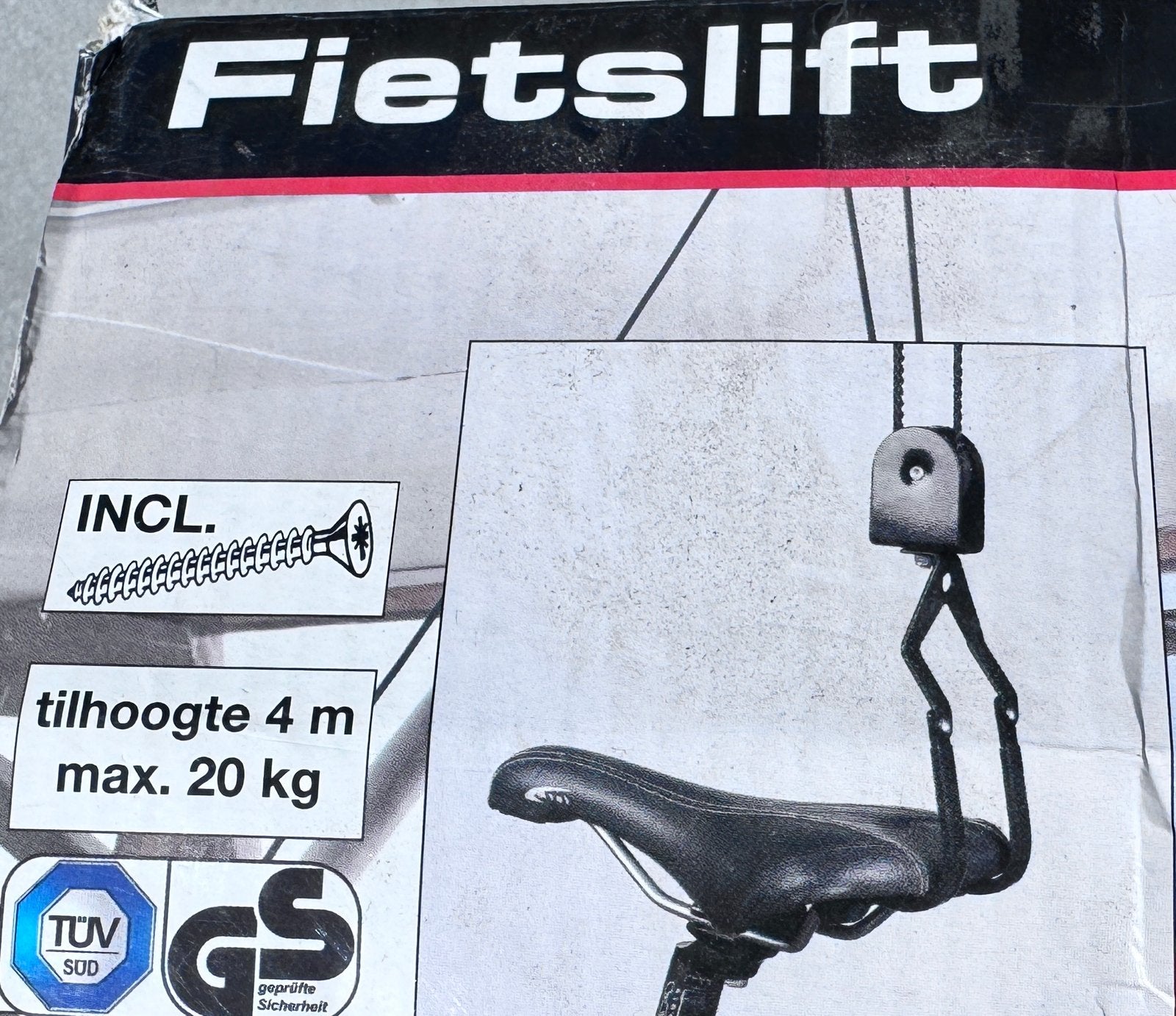 Top Craft fietslift nieuw in doos - max 20kg, 4m tilhoogte, Fietsen en Brommers, Fietsaccessoires | Overige Fietsaccessoires, Ophalen of Verzenden