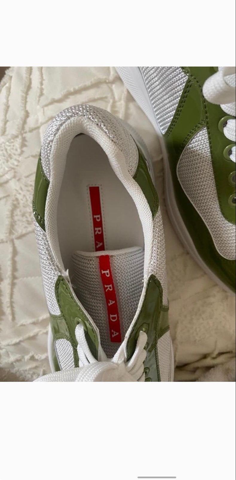 Prada sneakers maat 43 - nooit gedragen, topkwaliteit, Ophalen of Verzenden, Nieuw, Groen, Sneakers of Gympen