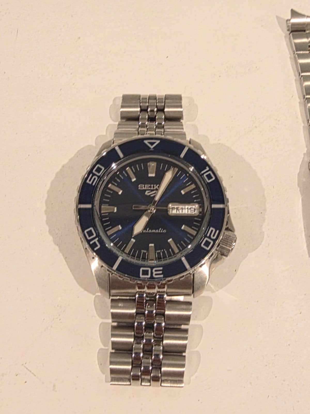 Seiko 5 Sports SRPK97K1, Sieraden, Tassen en Uiterlijk, Horloges | Heren, Gebruikt, Staal, Polshorloge, Ophalen of Verzenden