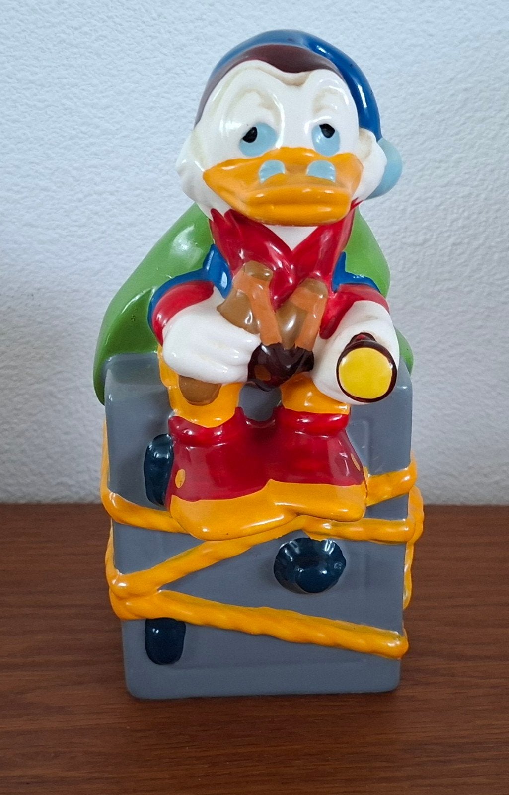 Dagobert Duck spaarpot, Ophalen of Verzenden, Zo goed als nieuw, Steen, Aardewerk of Keramiek, Dier