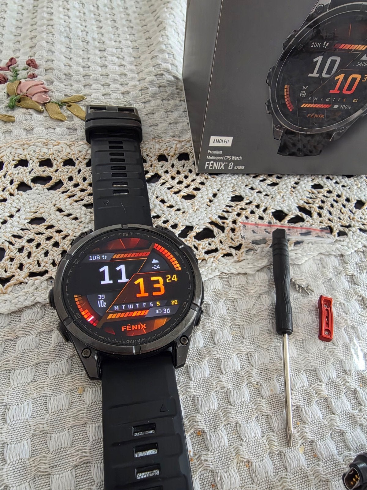 Garmin Fenix 8 AMOLED  Zwart GPS-smartwatch 47mm