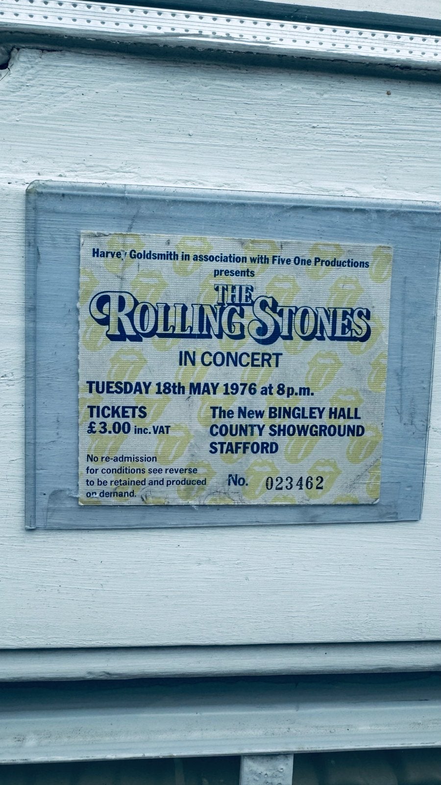 Kaartje Rolling Stones, Eén persoon
