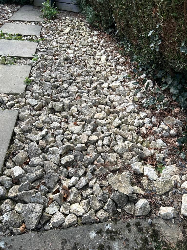 Keien voor Tuin of Pad - Grijs/Wit, Overige materialen, Gebruikt, Ophalen of Verzenden, Kei
