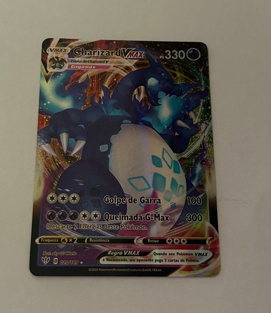 Charizard VMax 020/189, Ophalen of Verzenden, Zo goed als nieuw, Losse kaart