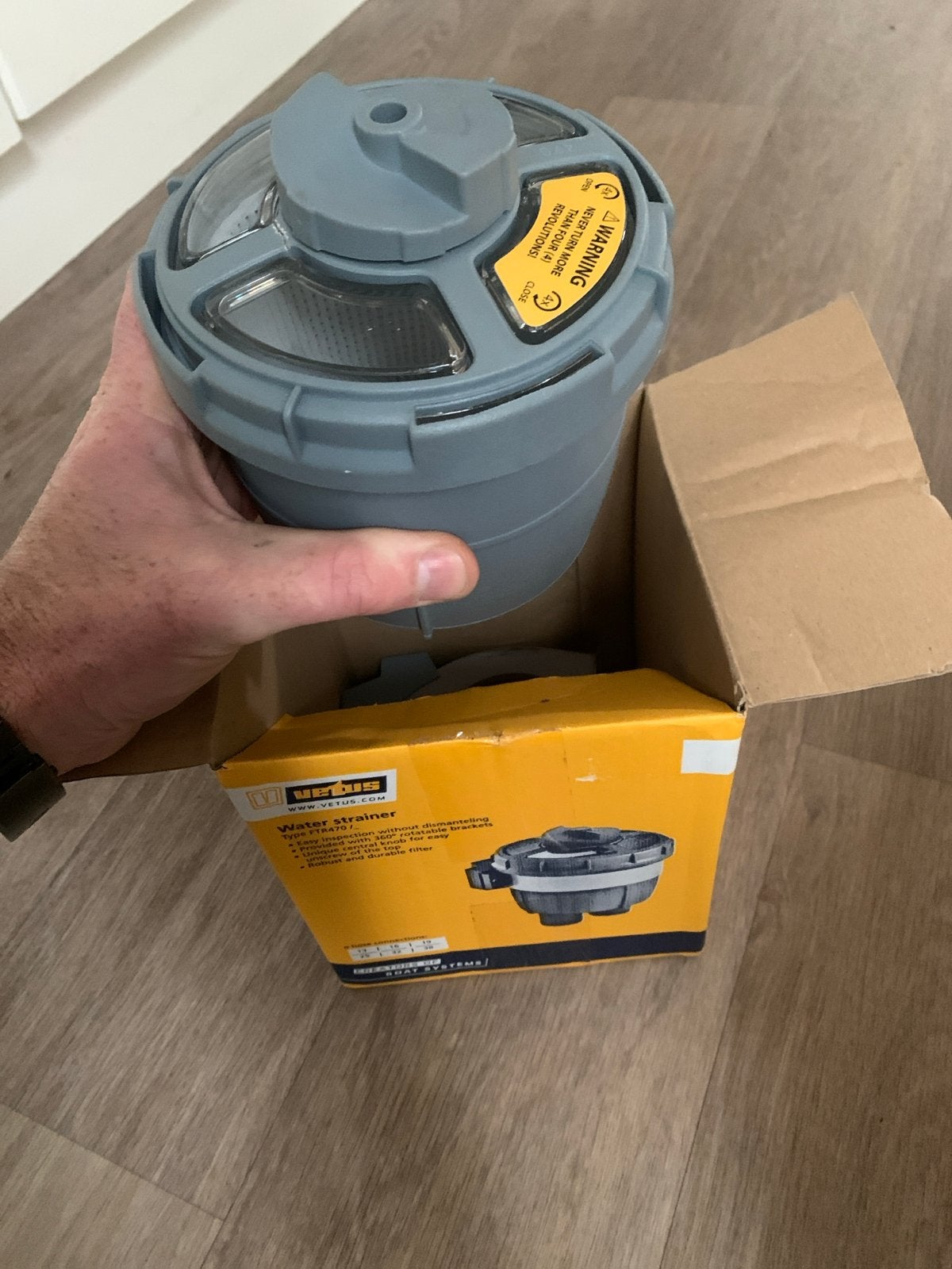 Vetus Waterfilter / Wierpot  - Nieuw in doos, Ophalen of Verzenden, Nieuw, Motor en Techniek