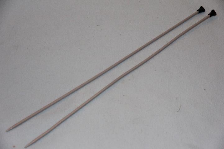 1 EURO OF GRATIS 2 aluminium breinaalden 4 mm Prym, Ophalen, Gebruikt, Breien, Naald