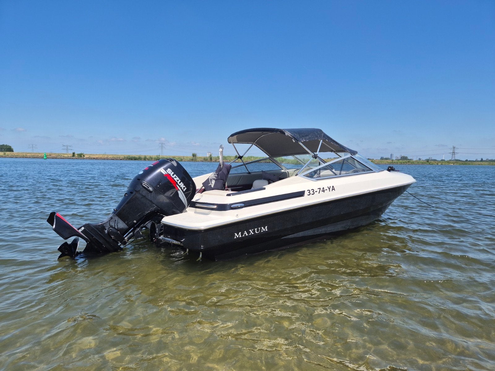 Maxum 1800 XR Bayliner Searay Stingray bowrider open punt, Watersport en Boten, Speedboten, Ophalen, Gebruikt, 70 tot 120 pk, Bayliner