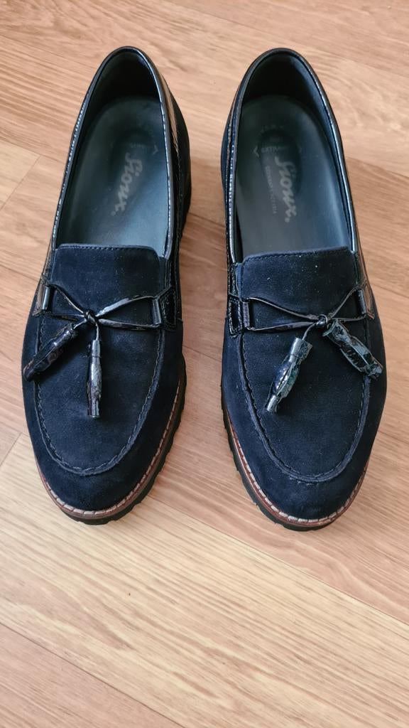 Sioux dames loafers /instappers 38 5H nieuw. Blauw, Kleding | Dames, Schoenen, Ophalen of Verzenden, Nieuw, Blauw, Instappers