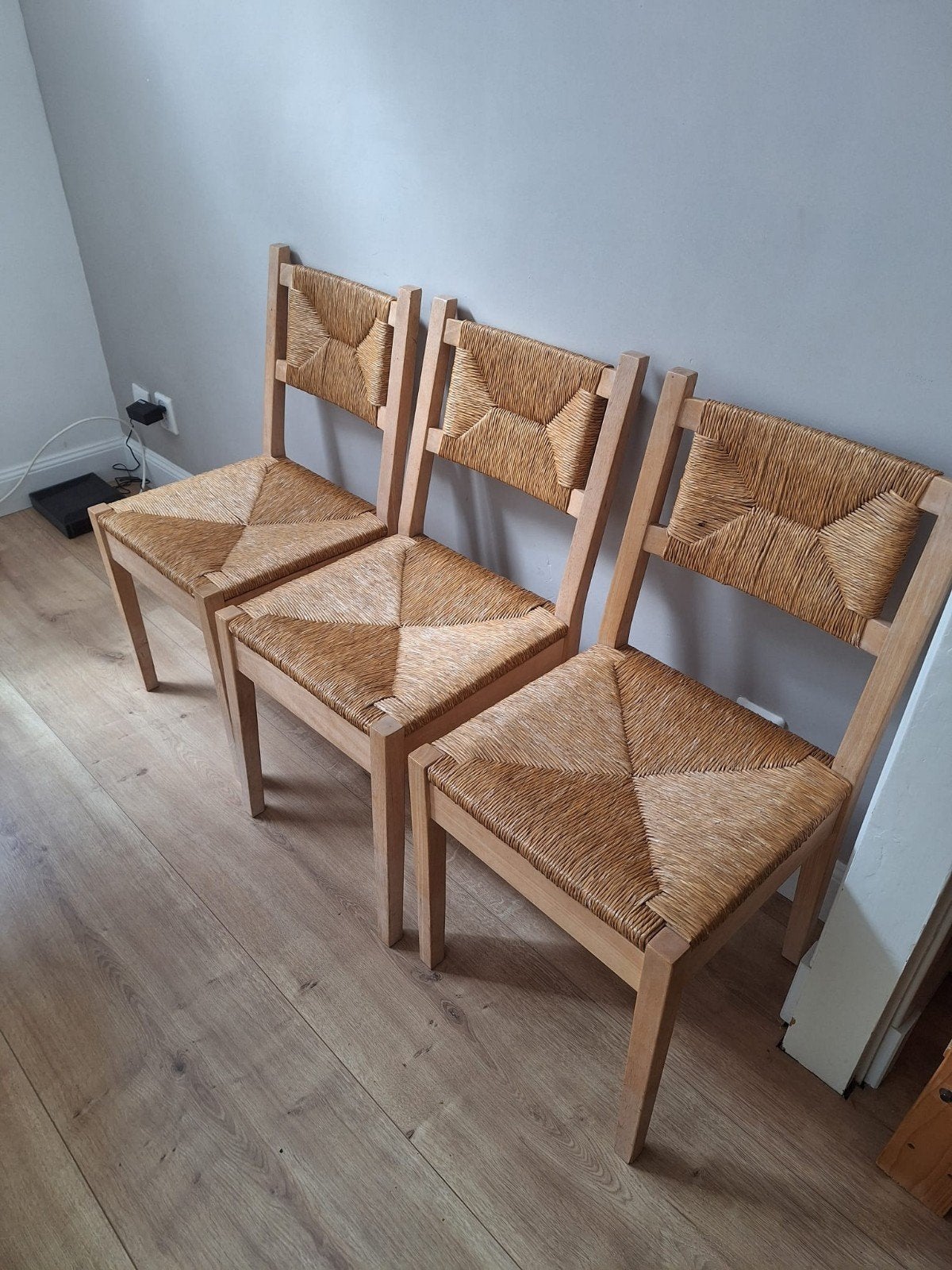 Prachtige rieten stoelen jaren 90 IKEA - nu per stuk 10 euro, Ophalen, Gebruikt, Overige kleuren, Drie