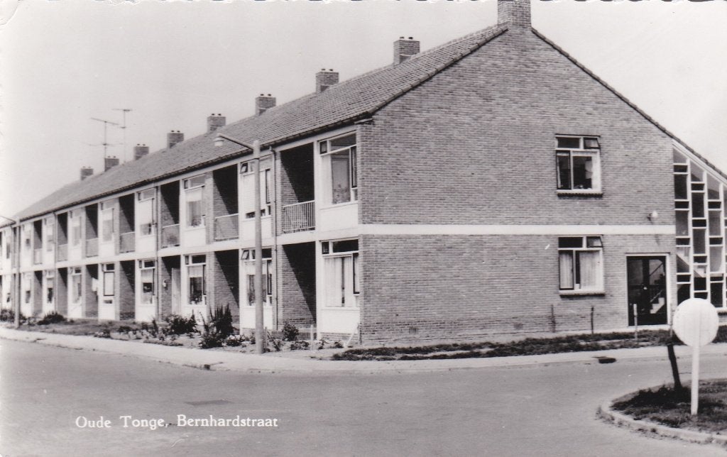 18539 Oude Tonge Bernhardstraat ongelopen fotokaart 1964, Verzenden, 1960 tot 1980, Ongelopen, Zuid-Holland