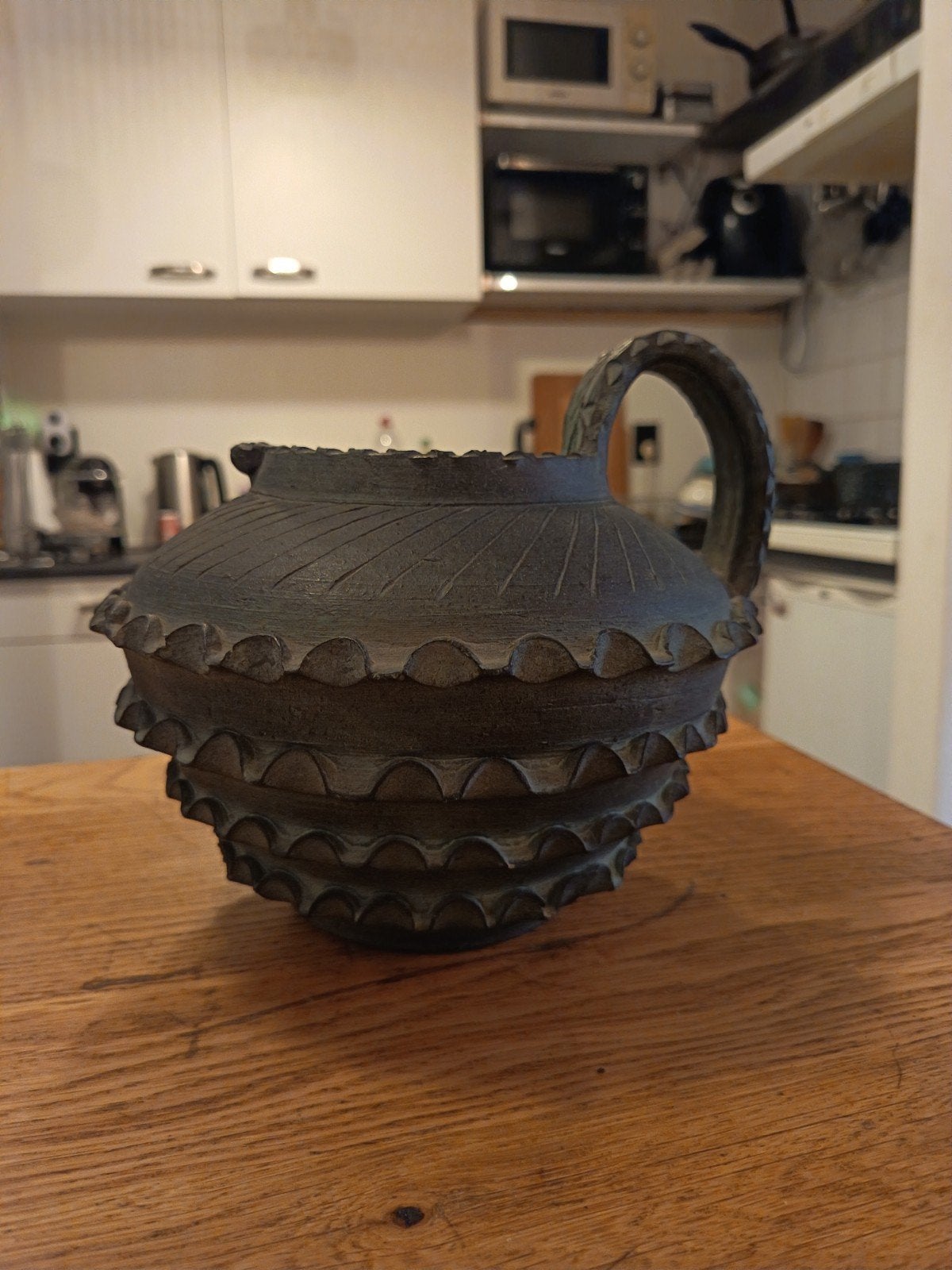 Brutalistische Kannenvaas van Ceramica Partenon, Ophalen of Verzenden