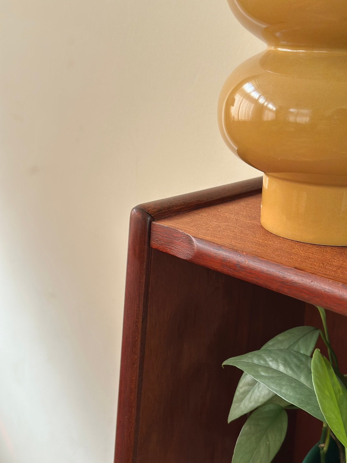 Vintage wandkast boekenkast teak hout jaren 50/60/70, Huis en Inrichting, Kasten | Wandmeubels, Ophalen, Met plank(en), Gebruikt