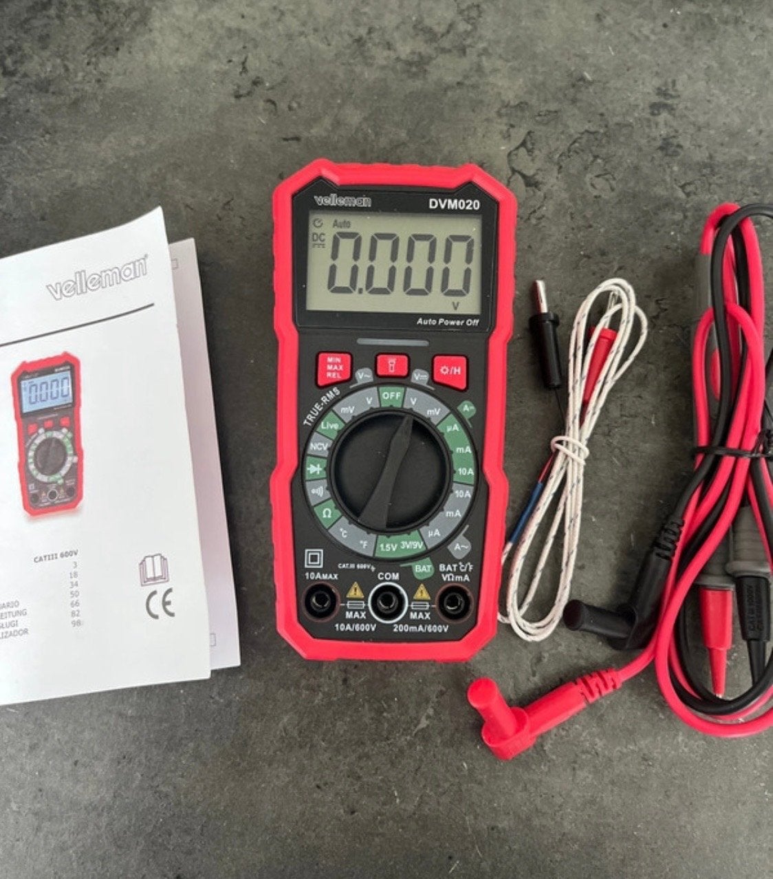 Velleman Digitale Multimeter, Ophalen of Verzenden, Zo goed als nieuw, Multimeter